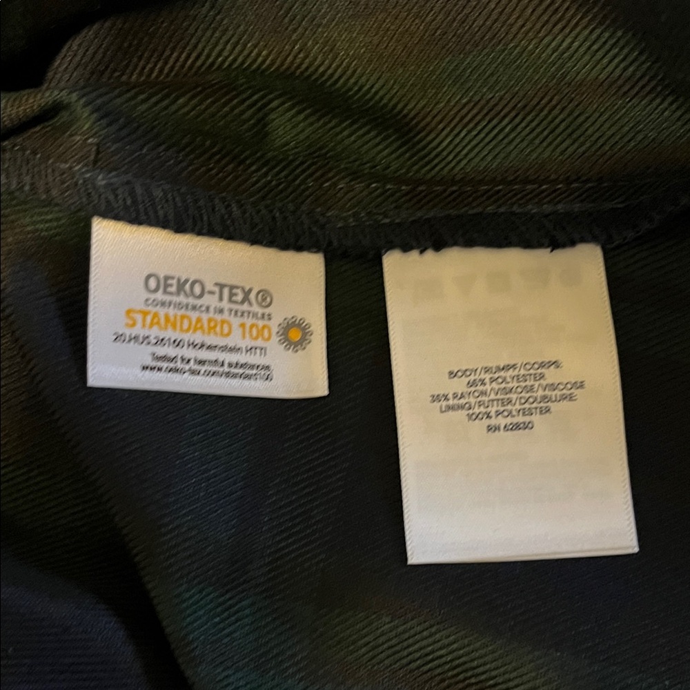 NWOT Lands End Sz 10 Classic Evergreen Navy Green Plaid Uniform School Jumper - Picture 4 of 4